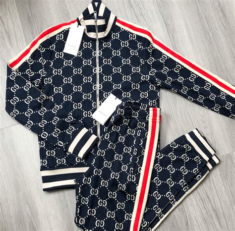 gucci red white blue tracksuit|Gucci ribbon tracksuit top.